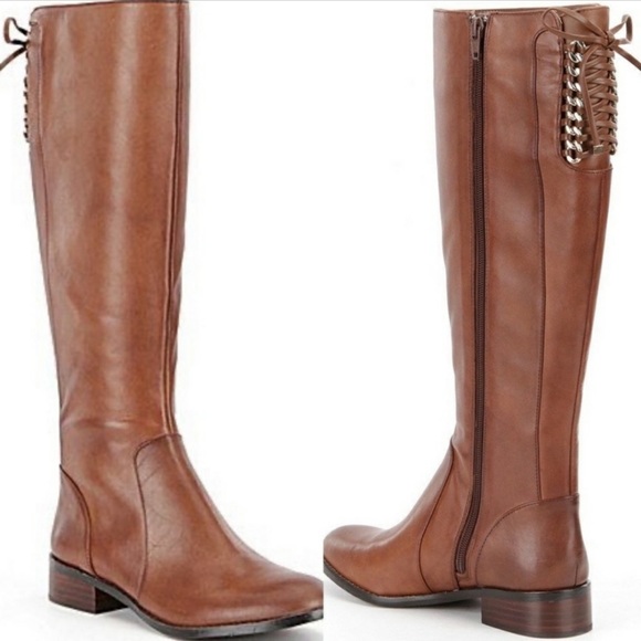 ANTONIO MELANI Shoes - Antonio Melanie Brown Leather Tall Riding Boots
